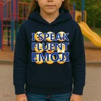 I Speak Fluent Emoji Kids Hoodie thumb 3
