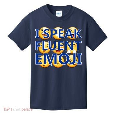 I Speak Fluent Emoji Kids T-Shirt