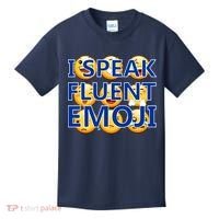 I Speak Fluent Emoji Kids T-Shirt thumb 0