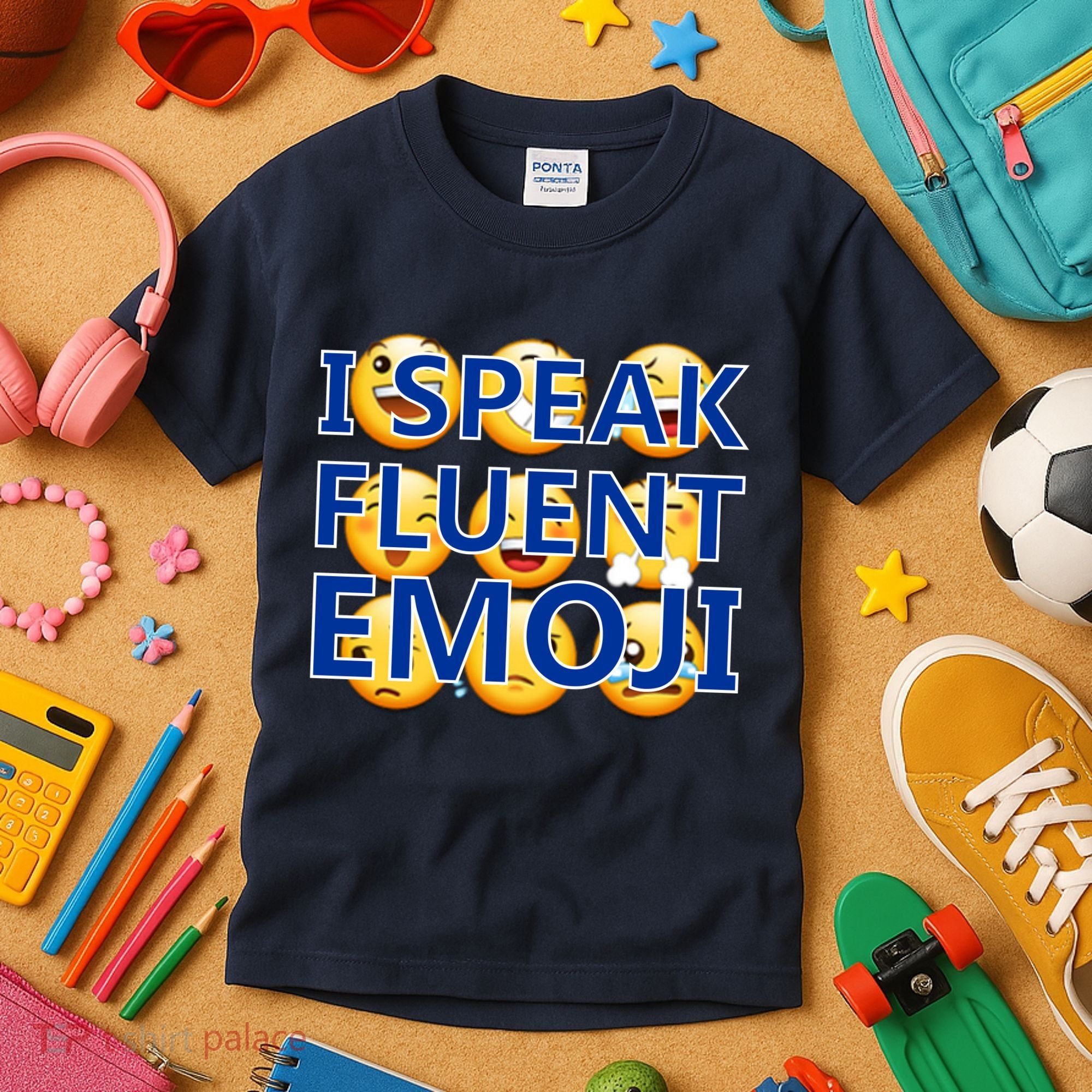 I Speak Fluent Emoji Kids T-Shirt