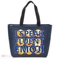 I Speak Fluent Emoji Tote Bag thumb 0