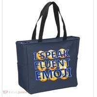 I Speak Fluent Emoji Tote Bag thumb 2