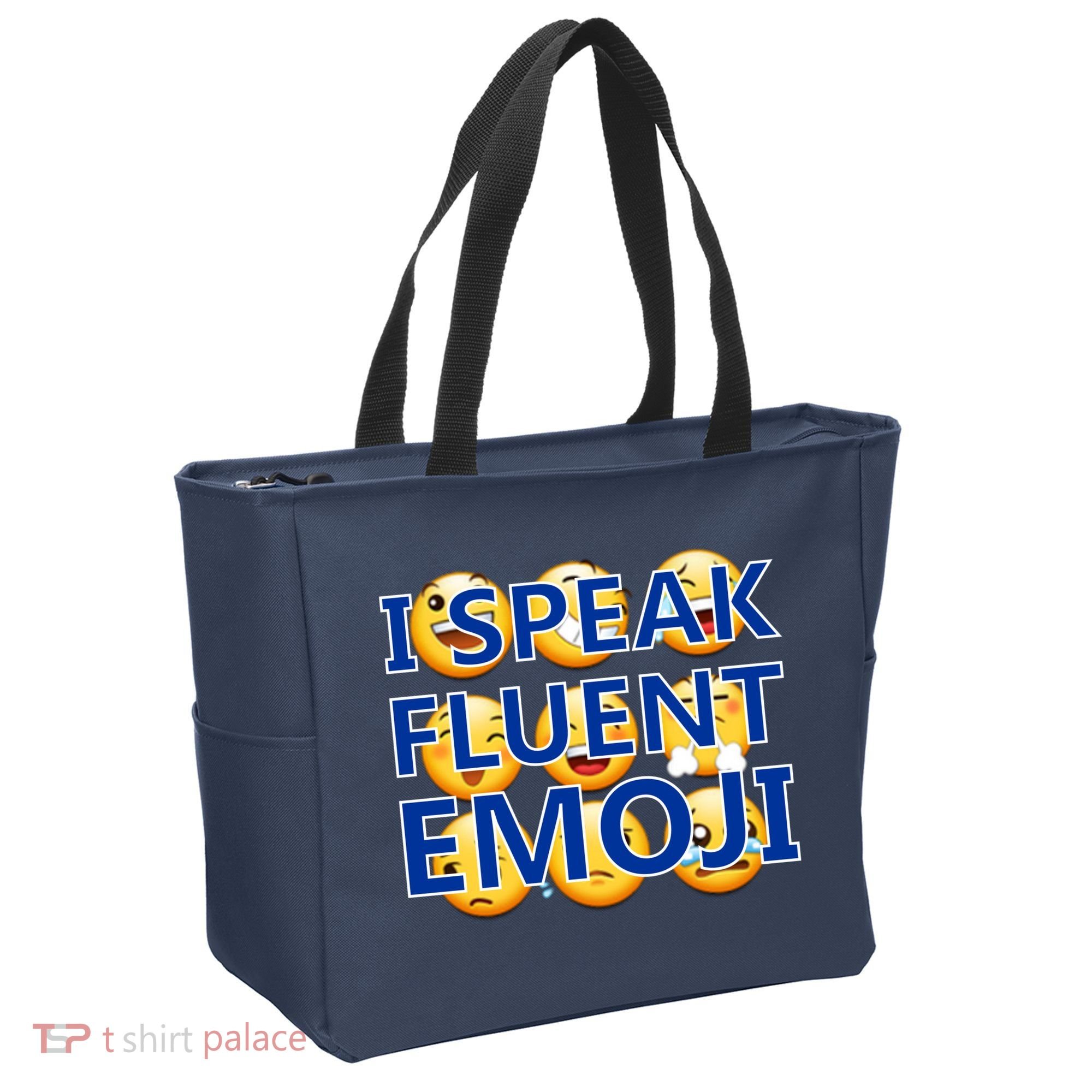 I Speak Fluent Emoji Tote Bag