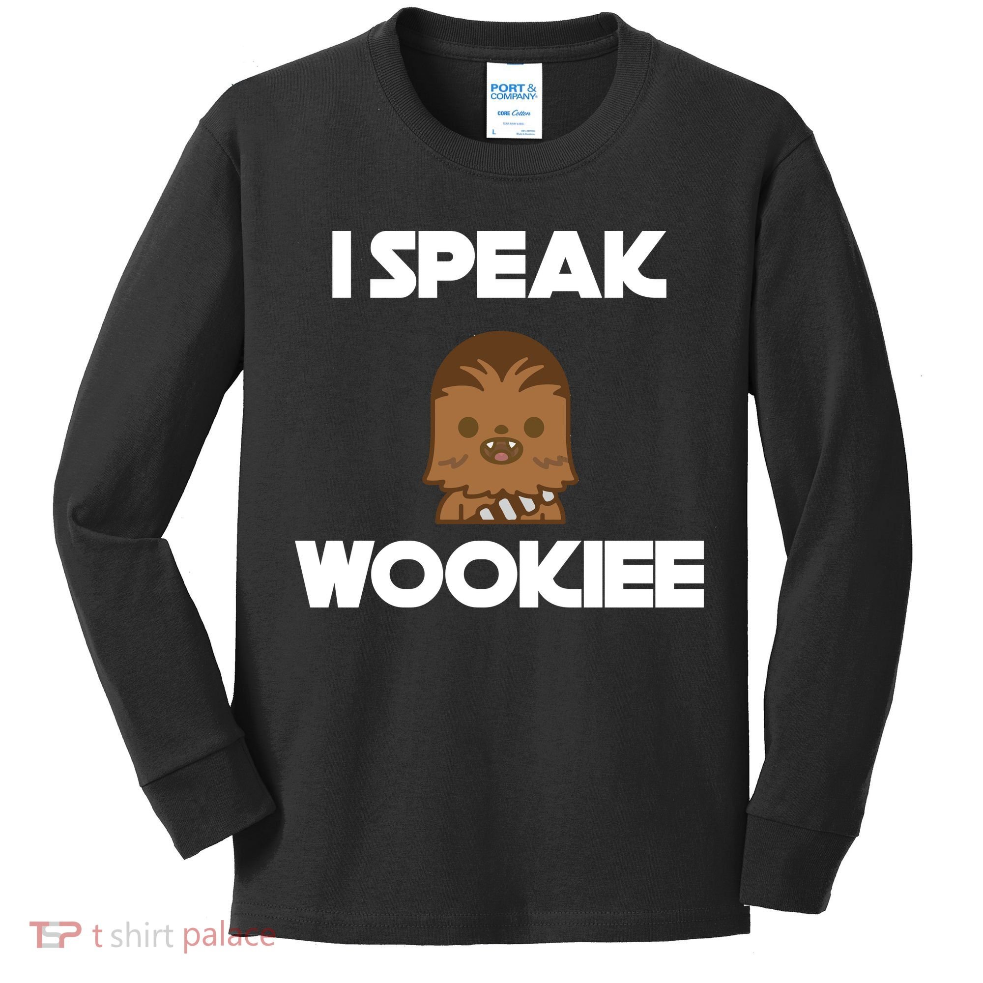 I Speak Wookiee Kids Long Sleeve Shirt