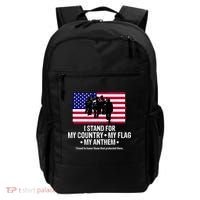 I Stand For My Country Flag My Anthem Backpack thumb 0