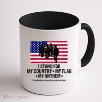 I Stand For My Country Flag My Anthem Coffee Mug thumb 1
