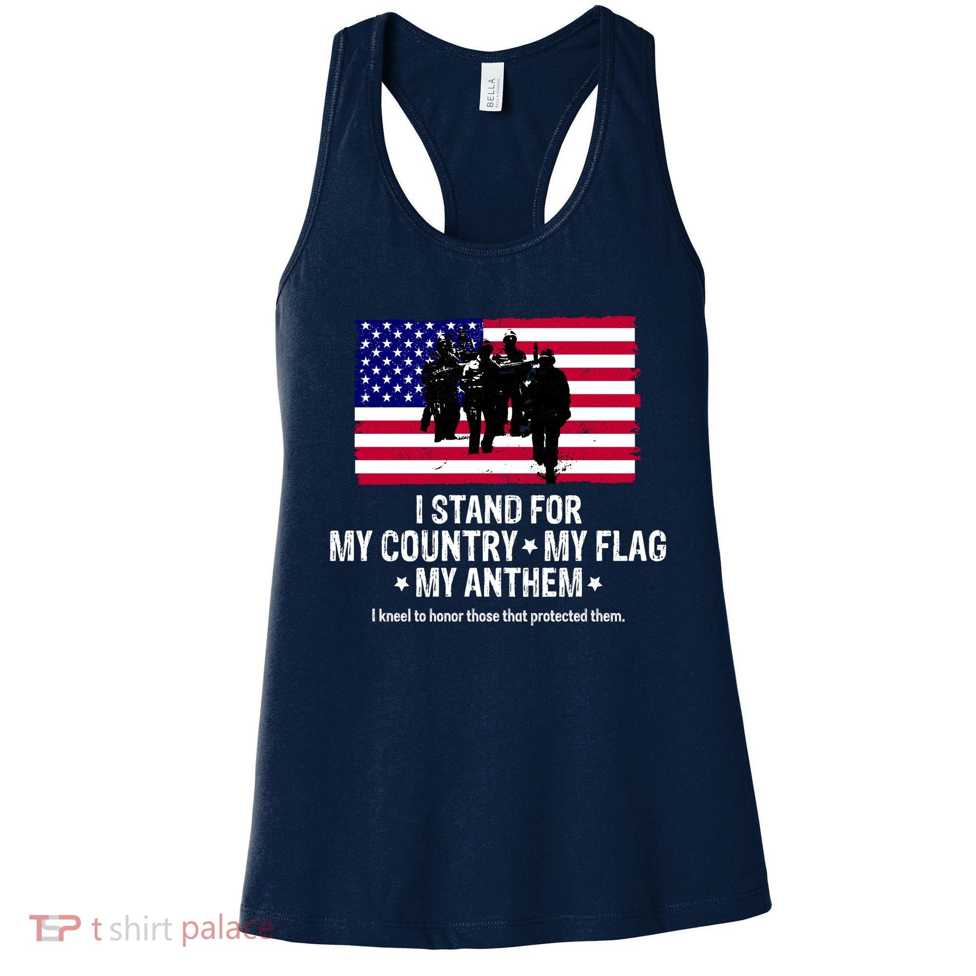 I Stand For My Country Flag My Anthem Women's Tank Top