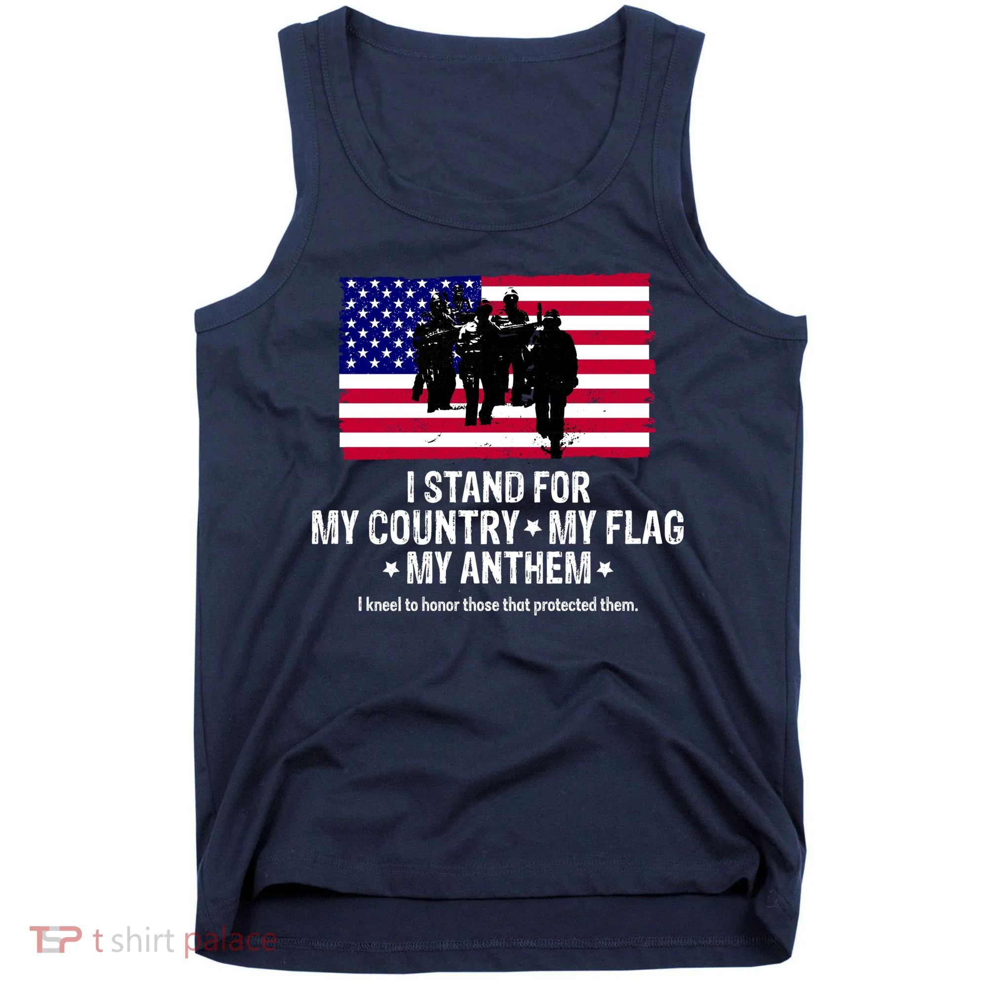 I Stand For My Country Flag My Anthem Tank Top