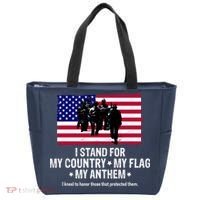 I Stand For My Country Flag My Anthem Tote Bag thumb 0