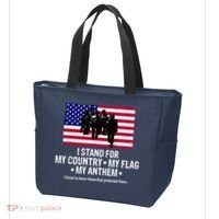 I Stand For My Country Flag My Anthem Tote Bag thumb 3