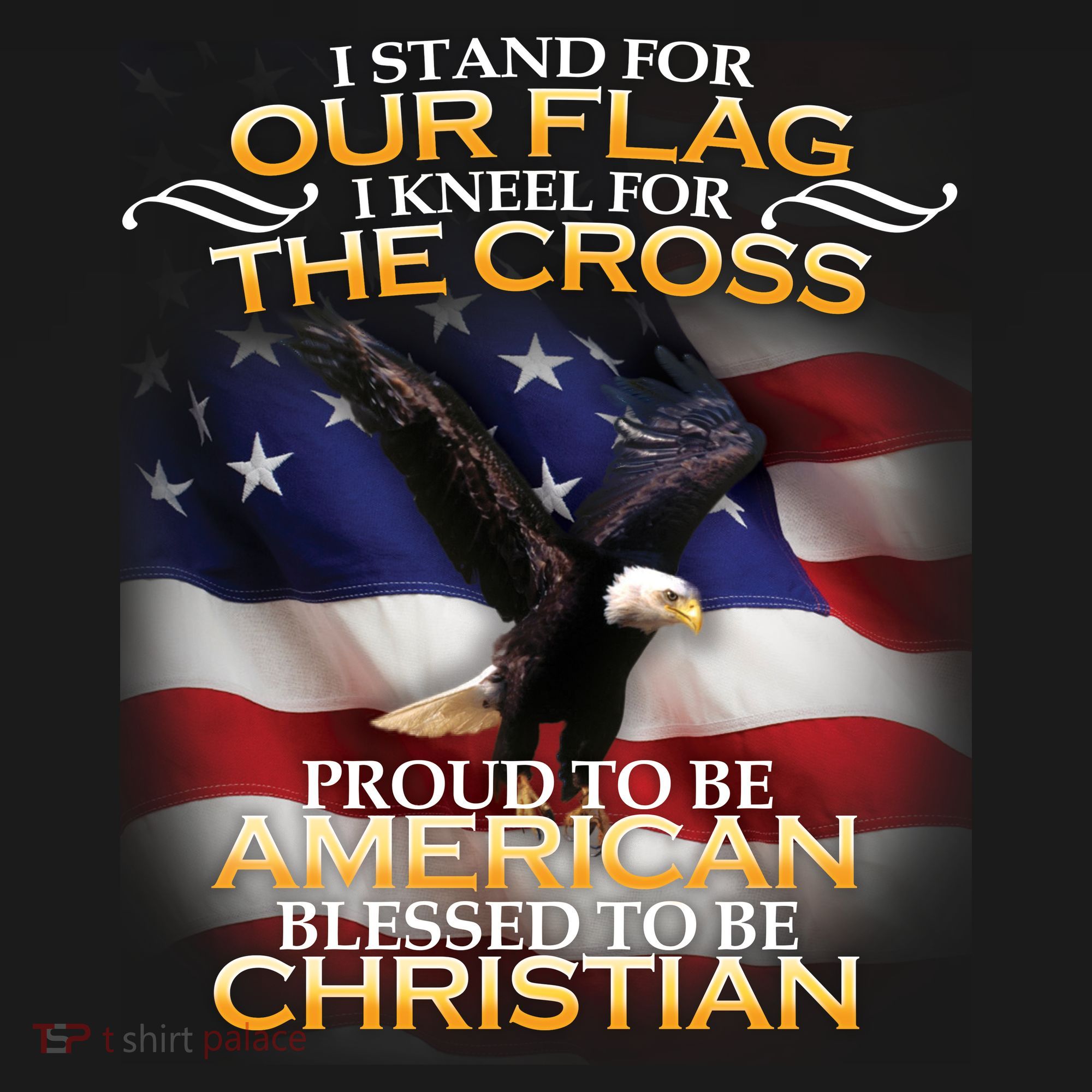 I Stand For Our Flag Kneel For The Cross Proud American Christian  Women's Tank Top
