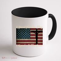 I Stand For The Flag And Kneel For The Cross Coffee Mug thumb 1