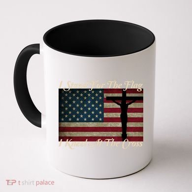 I Stand For The Flag And Kneel For The Cross Coffee Mug