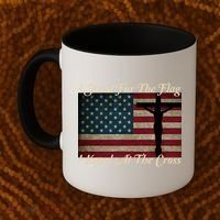I Stand For The Flag And Kneel For The Cross Coffee Mug thumb 2