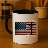 I Stand For The Flag And Kneel For The Cross Coffee Mug thumb 4