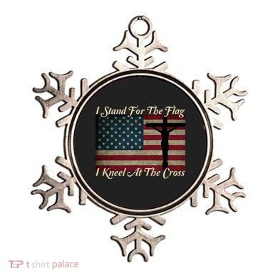 I Stand For The Flag And Kneel For The Cross Ornament