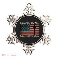 I Stand For The Flag And Kneel For The Cross Ornament thumb 0