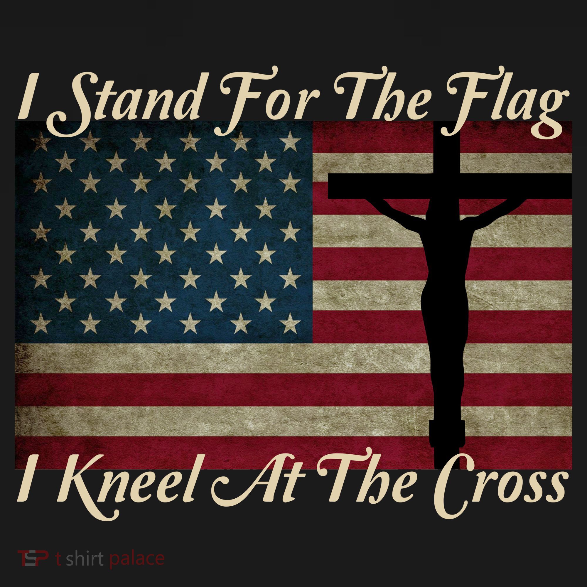 I Stand For The Flag And Kneel For The Cross Ornament