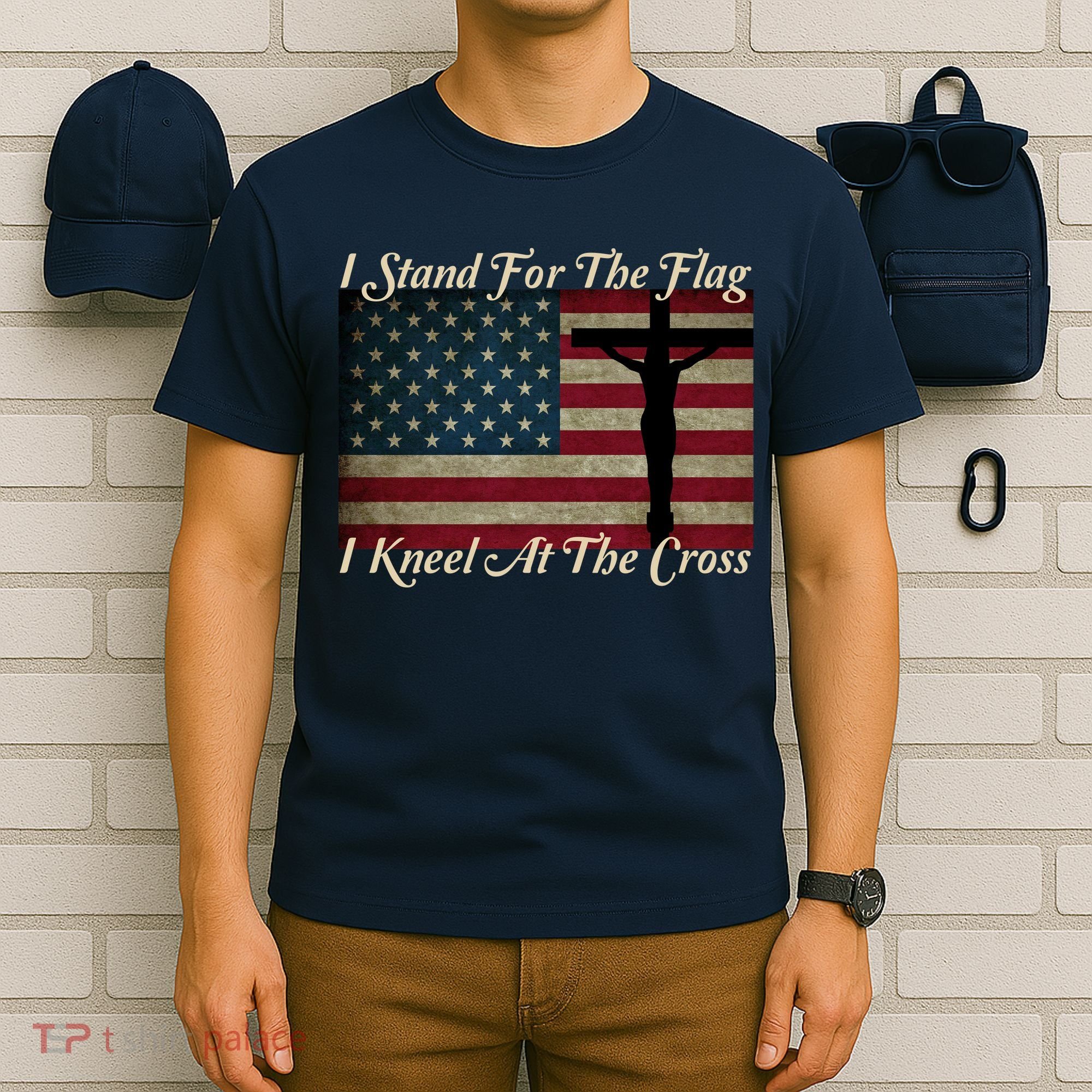 I Stand For The Flag And Kneel For The Cross T-Shirt