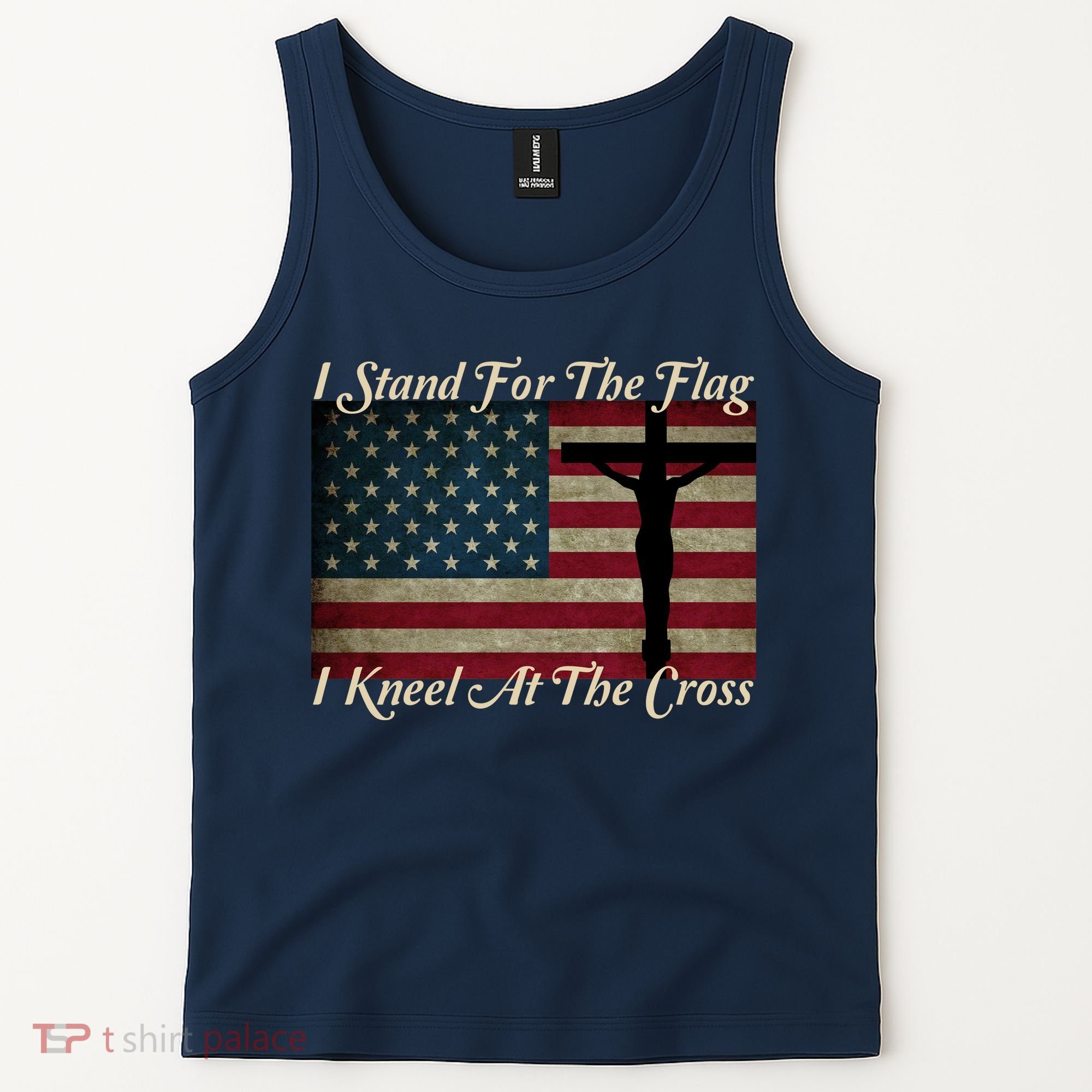 I Stand For The Flag And Kneel For The Cross Tank Top