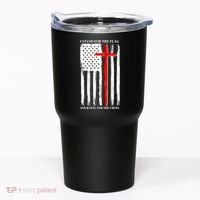 I Stand For the Flag And Kneel For The Cross Flag Tumbler thumb 0