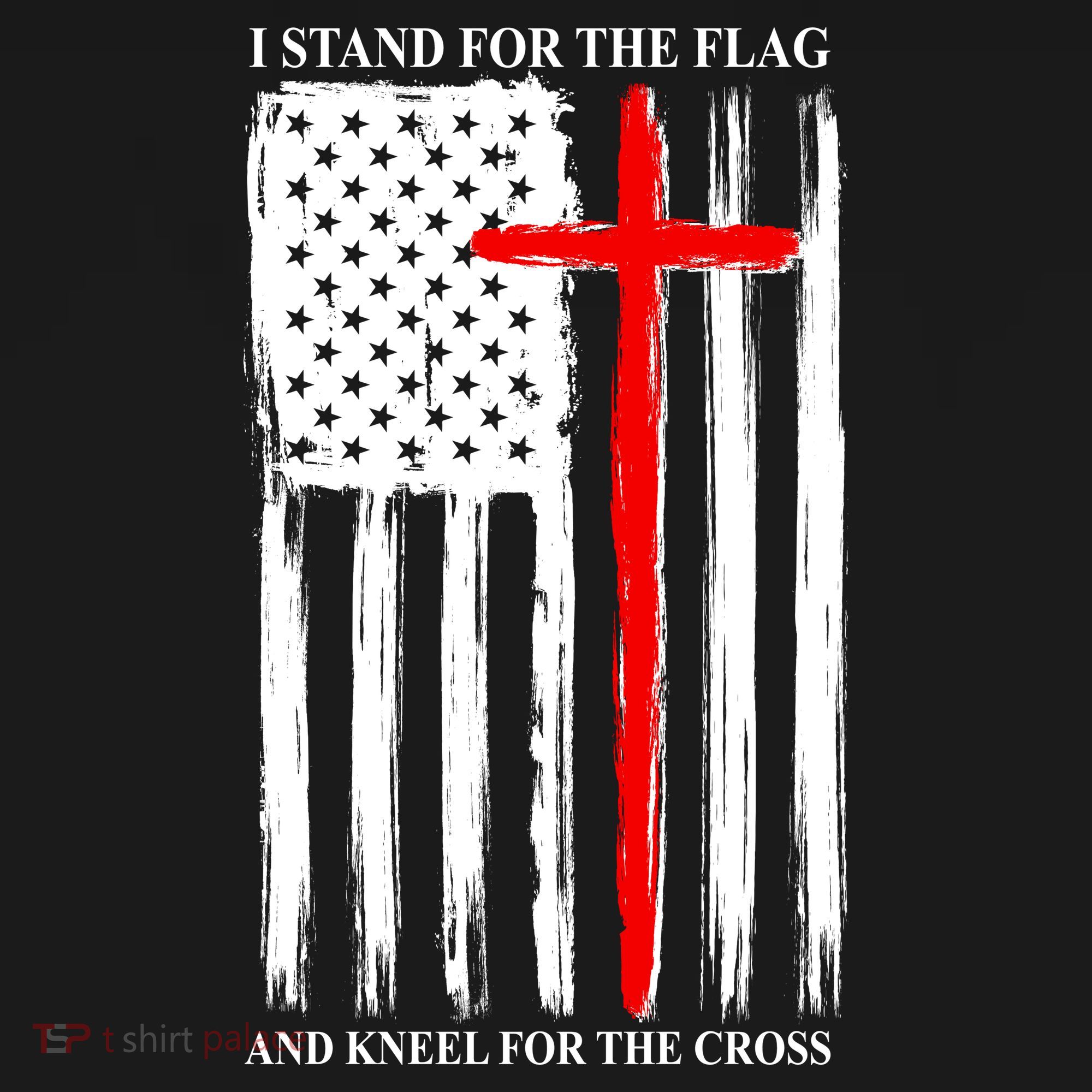 I Stand For the Flag And Kneel For The Cross Flag Women's Tank Top