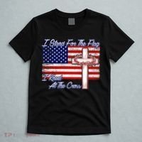 I Stand For The Flag I Kneel For The Cross Crown Of Thorns T-Shirt thumb 5