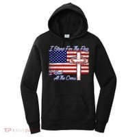 I Stand For The Flag I Kneel For The Cross Crown Of Thorns Women's Hoodie thumb 0