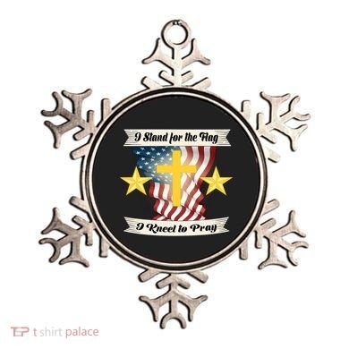 I Stand For The Flag I kneel To Pray America Ornament