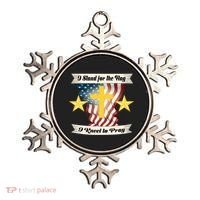 I Stand For The Flag I kneel To Pray America Ornament thumb 0