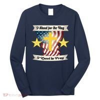 I Stand For The Flag I kneel To Pray America Long Sleeve Shirt thumb 0