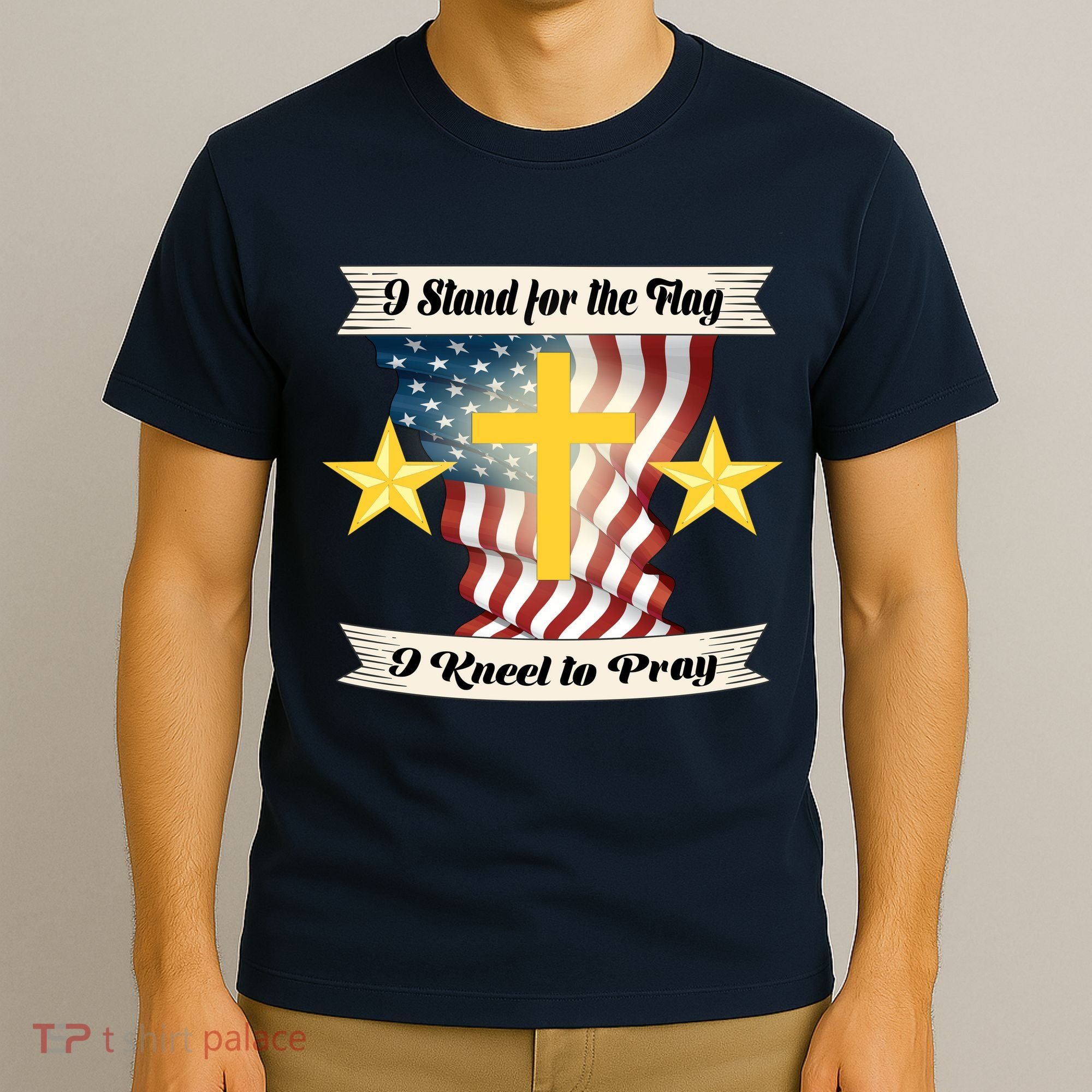 I Stand For The Flag I kneel To Pray America T-Shirt