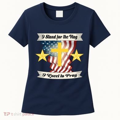 I Stand For The Flag I kneel To Pray America Women's T-Shirt