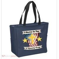 I Stand For The Flag I kneel To Pray America Tote Bag thumb 2