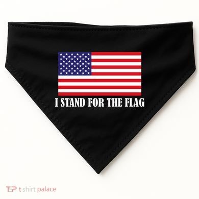 I Stand For The Flag USA National Anthem USA-Made Doggie Bandana