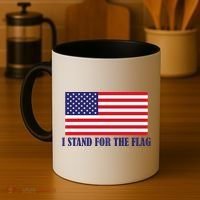 I Stand For The Flag USA National Anthem Coffee Mug thumb 4