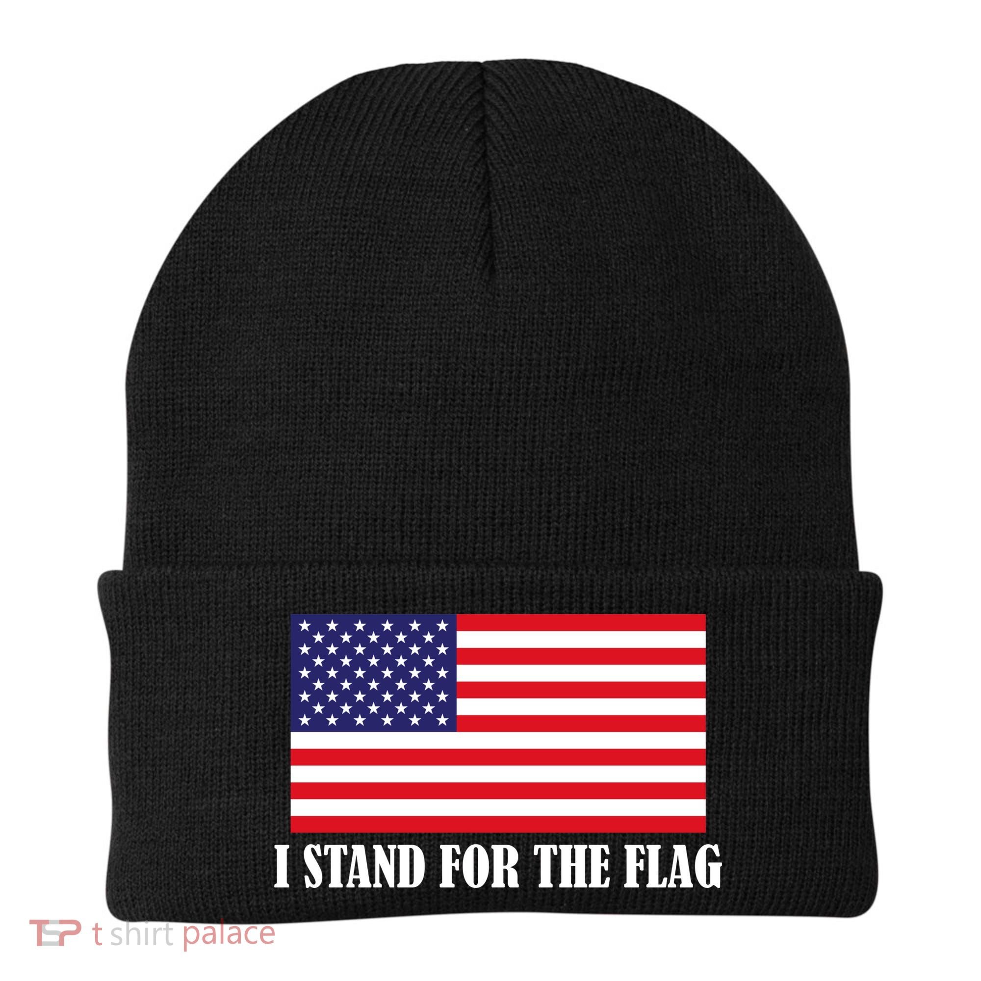 I Stand For The Flag USA National Anthem Beanie
