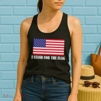 I Stand For The Flag USA National Anthem Women's Tank Top thumb 2