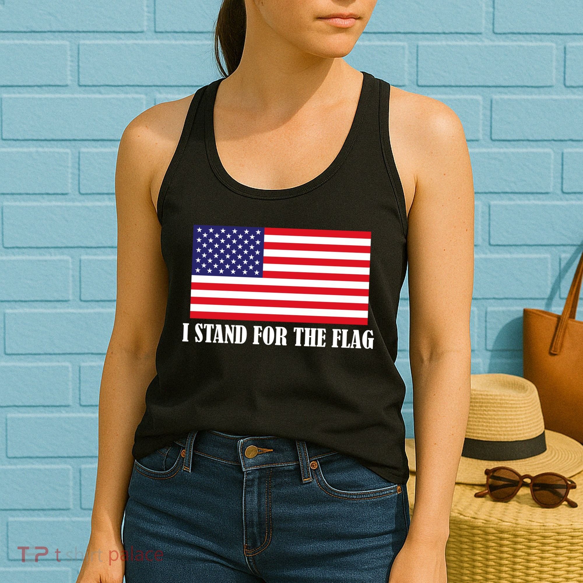 I Stand For The Flag USA National Anthem Women's Tank Top