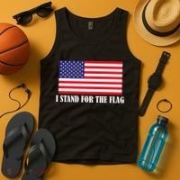 I Stand For The Flag USA National Anthem Tank Top thumb 4