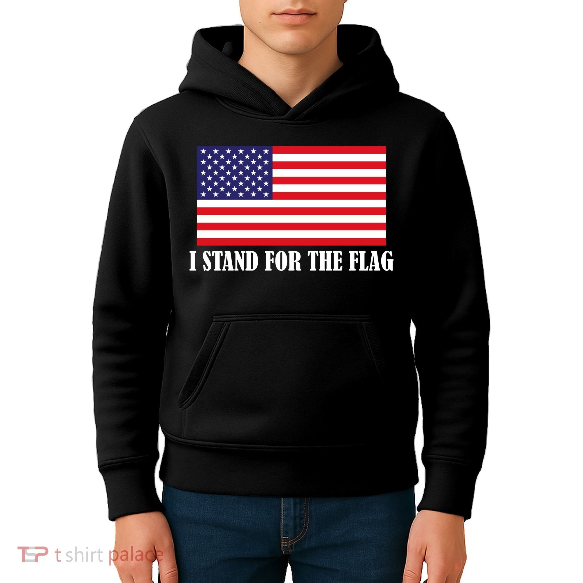 I Stand For The Flag USA National Anthem Kids Hoodie
