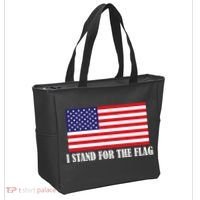 I Stand For The Flag USA National Anthem Tote Bag thumb 2