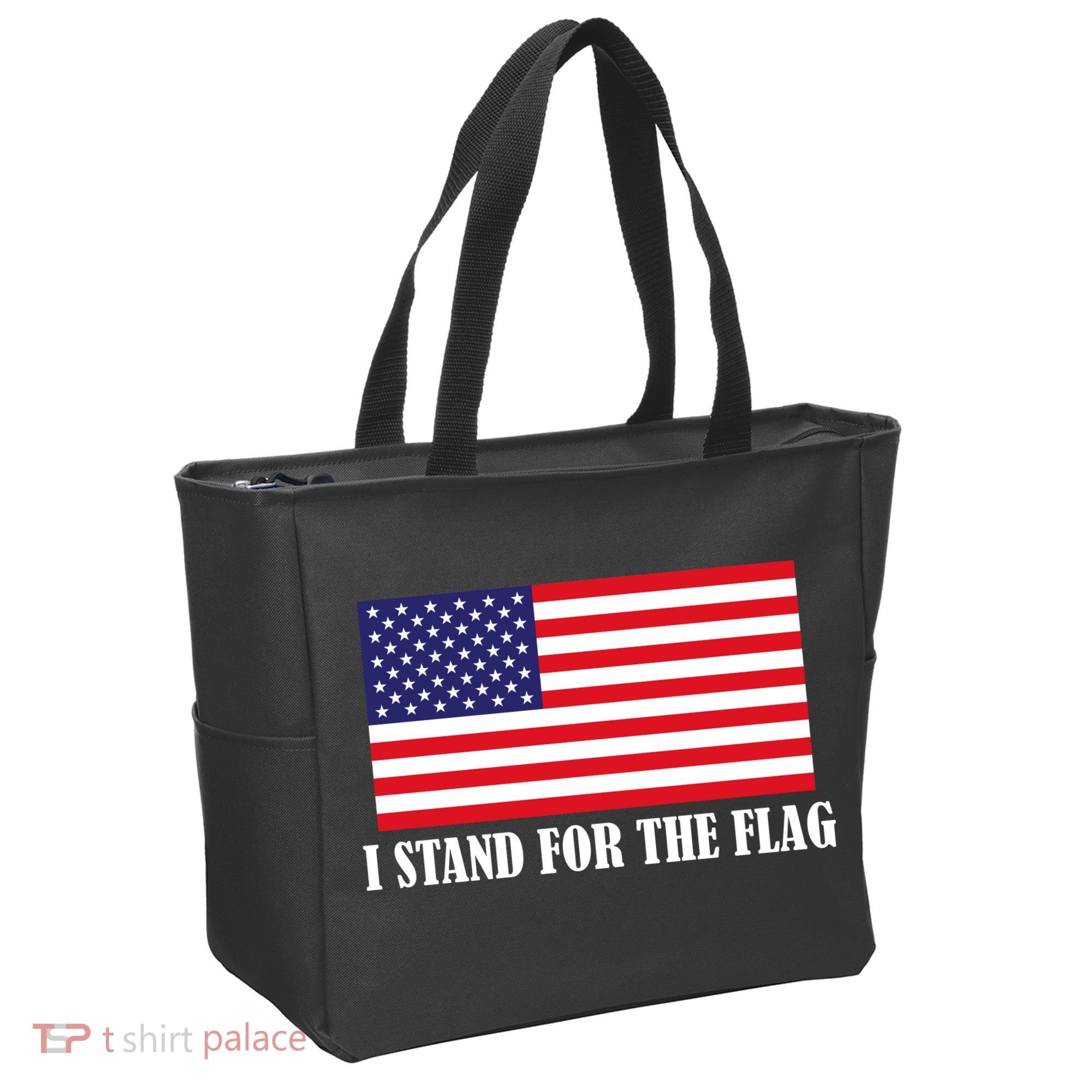 I Stand For The Flag USA National Anthem Tote Bag
