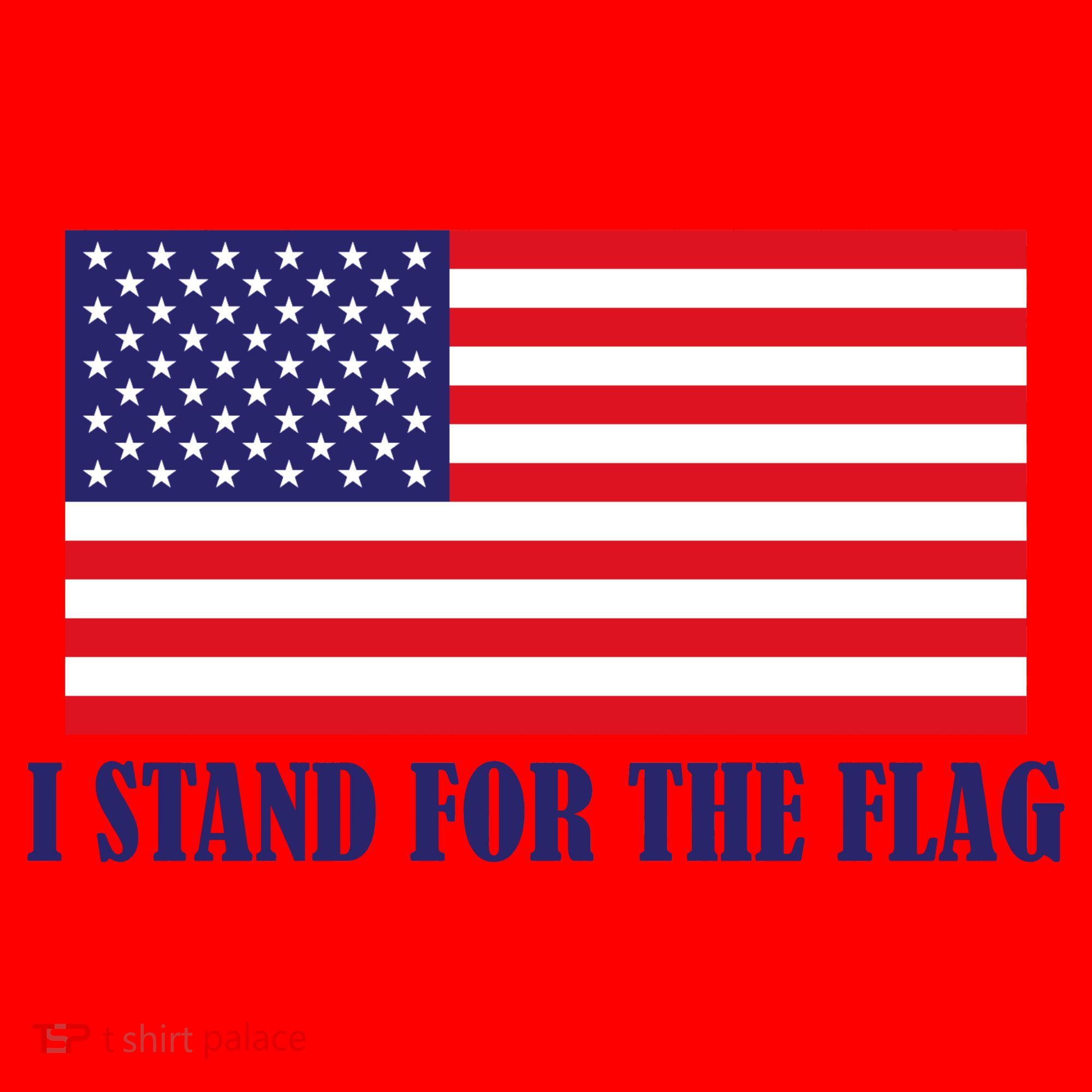 I Stand For The Flag USA National Anthem Santa Hat