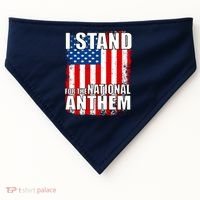 I Stand For The National Anthem USA-Made Doggie Bandana thumb 0