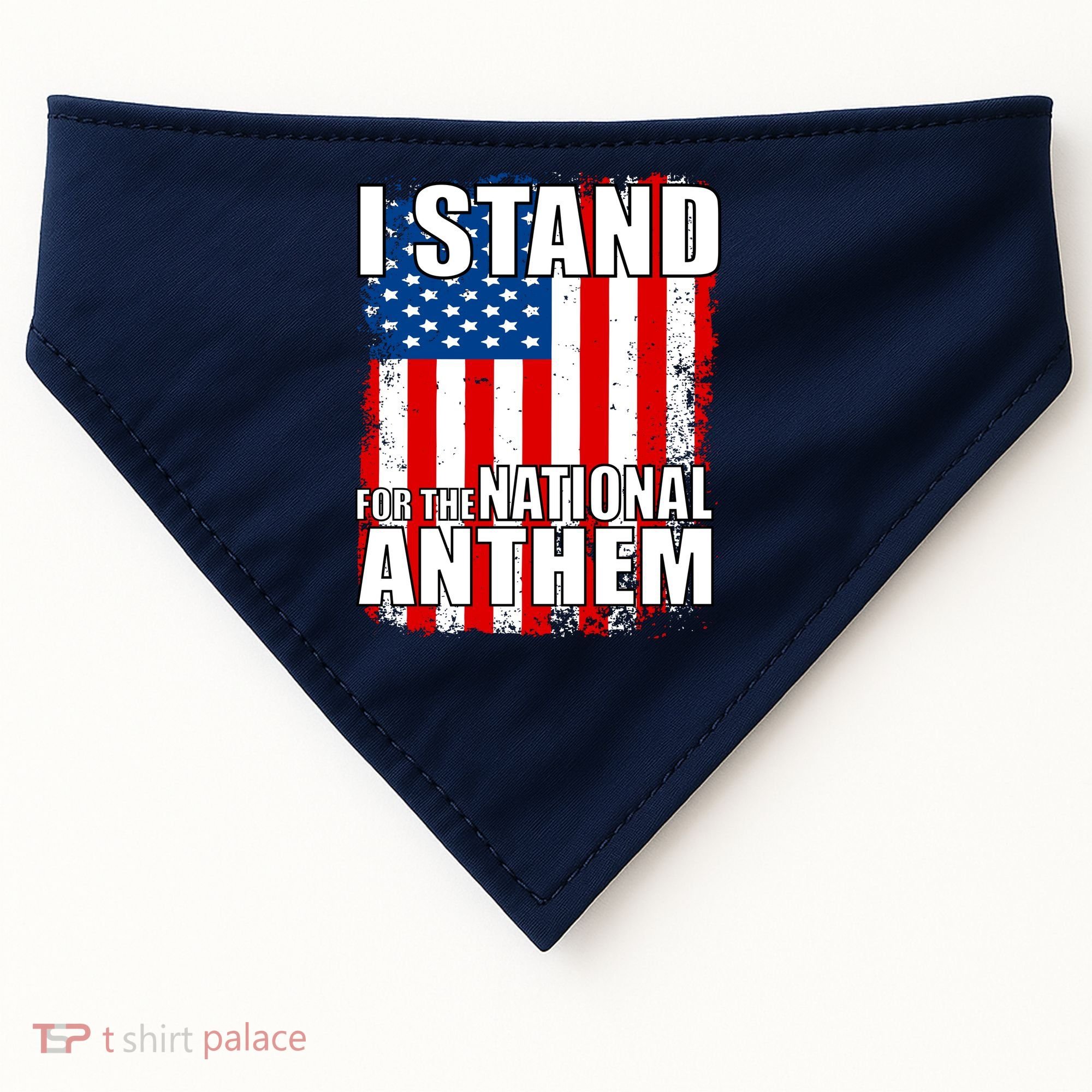 I Stand For The National Anthem USA-Made Doggie Bandana
