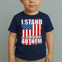 I Stand For The National Anthem Toddler T-Shirt thumb 2
