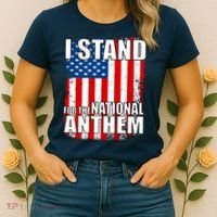 I Stand For The National Anthem Women's T-Shirt thumb 2