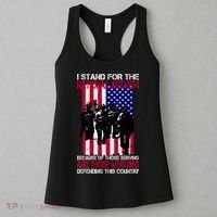 I Stand For The National Anthem Defending This Country Women's Tank Top thumb 3