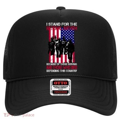I Stand For The National Anthem Defending This Country Hat